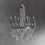 Luster Vintage Industrial Traditional Crystal Chandelier
