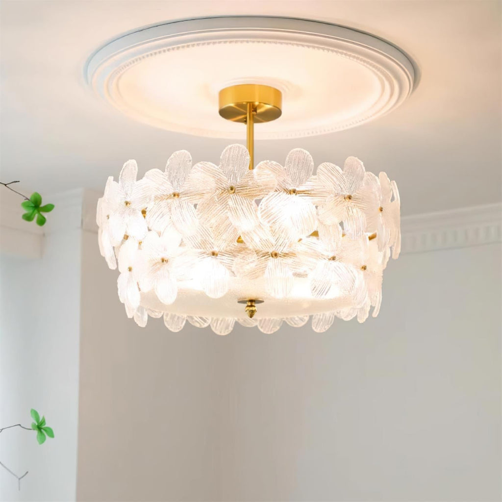Fionel Glass Semi-Flush Mount Ceiling Light