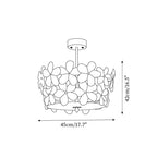 Fionel Glass Semi-Flush Mount Ceiling Light