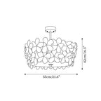 Fionel Glass Semi-Flush Mount Ceiling Light