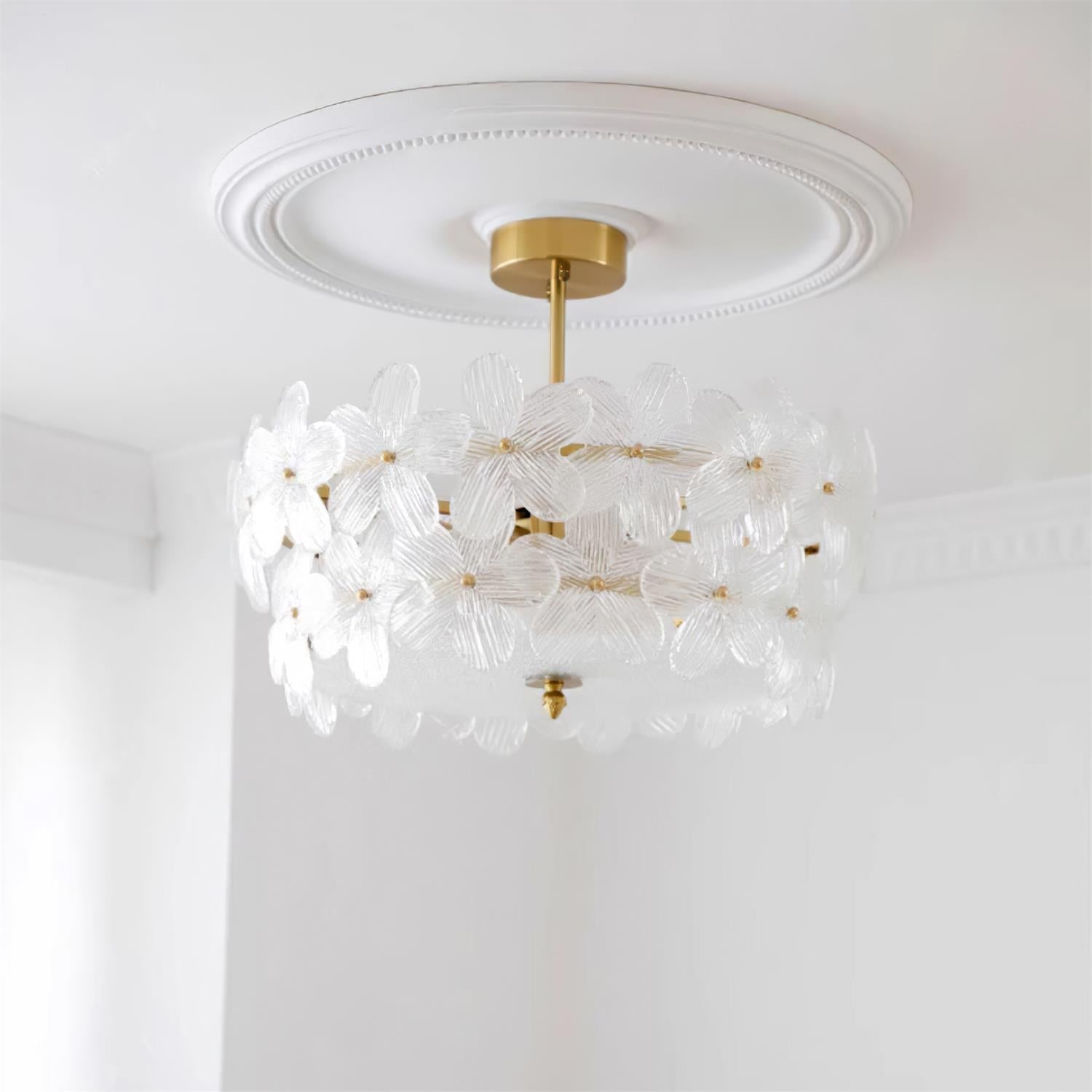 Fionel Glass Semi-Flush Mount Ceiling Light