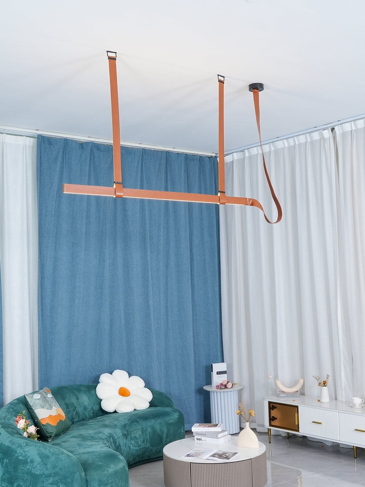 Arcadia Modern Leather Pendant Lamp