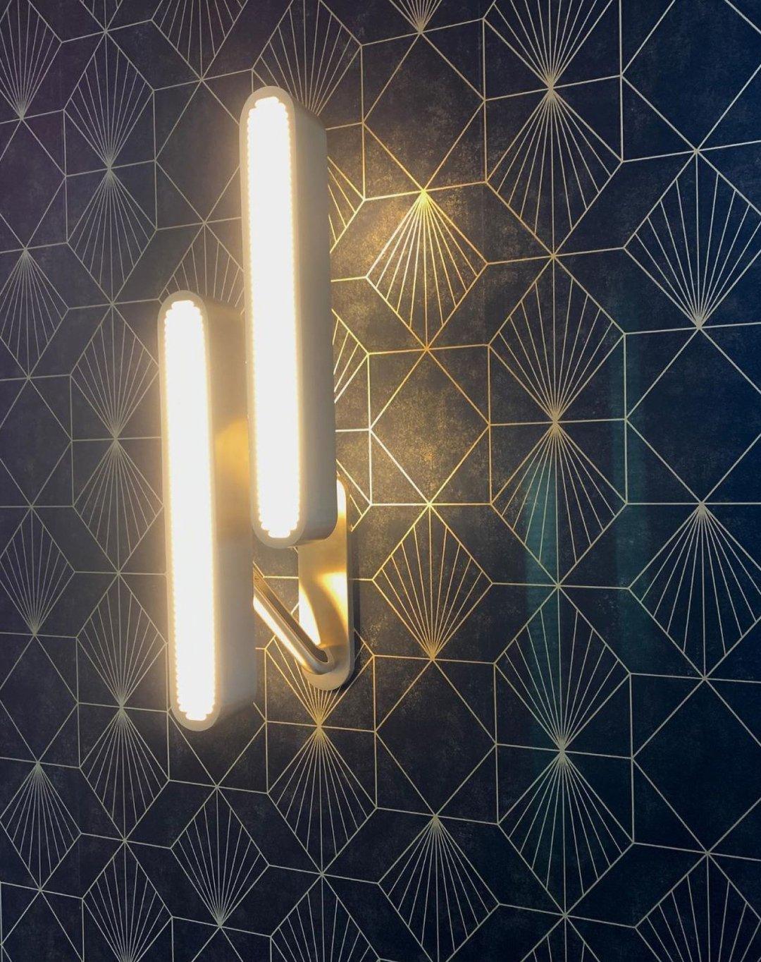 Lustra Wall Lamp Brass Slotted Grill