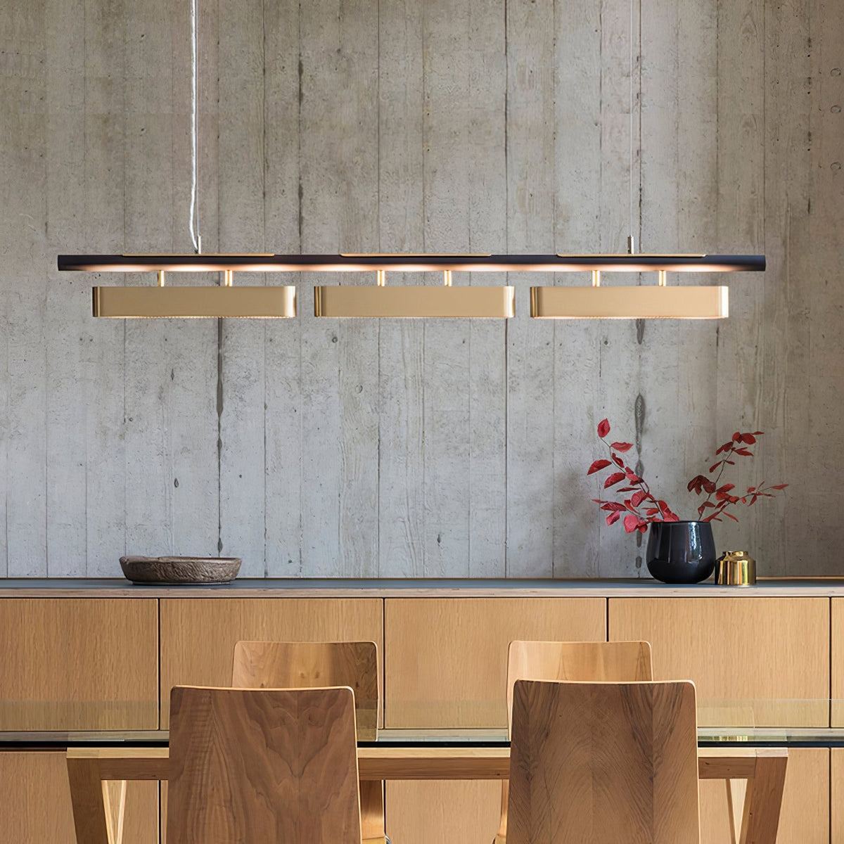Elarain Brass Minimalist Pendant Light