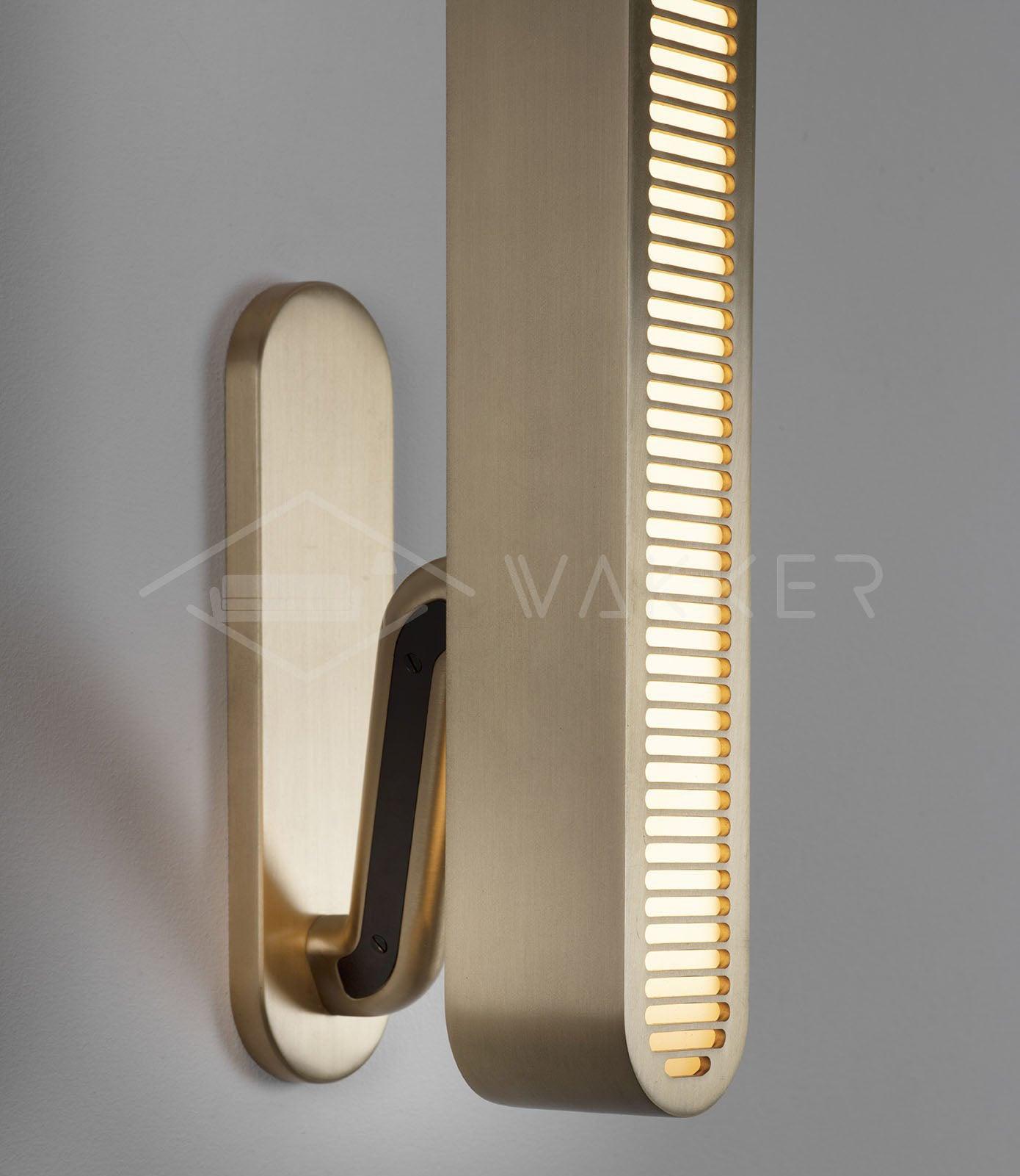 Lustra Wall Lamp Brass Slotted Grill