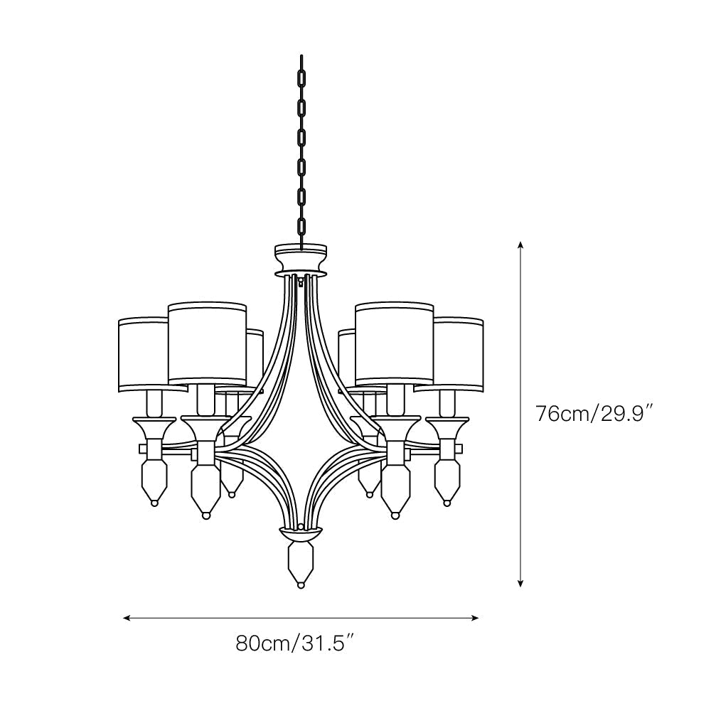 Rift Vintage Luxury Glass Chandelier