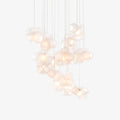 Zamarir Bubbles Cluster Glass Chandelier Staircase