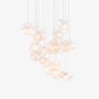 Zamarir Bubbles Cluster Glass Chandelier Staircase
