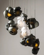 Zamarir Bubbles Cluster Glass Chandelier Staircase