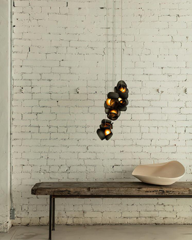 Zamarir Bubbles Cluster Glass Chandelier Staircase