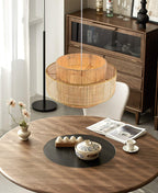 Ulshayra Concentric Rattan Pendant Light
