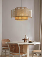 Ulshayra Concentric Rattan Pendant Light