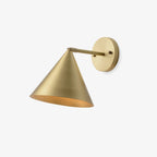 Lustra Wall Lamp Cone Brass Minimalist