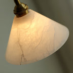Xen Modern Minimalist Brass Alabaster Pendant Lamp