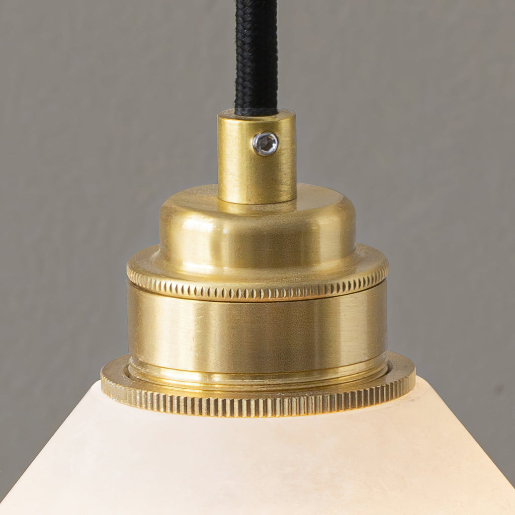 Xen Modern Minimalist Brass Alabaster Pendant Lamp