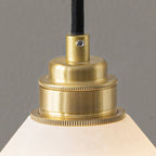 Xen Modern Minimalist Brass Alabaster Pendant Lamp