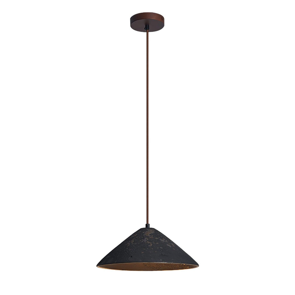 Solara Pendant Lamp Ceramic Cone Rustic Vintage Minimalist