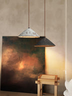Solara Pendant Lamp Ceramic Cone Rustic Vintage Minimalist