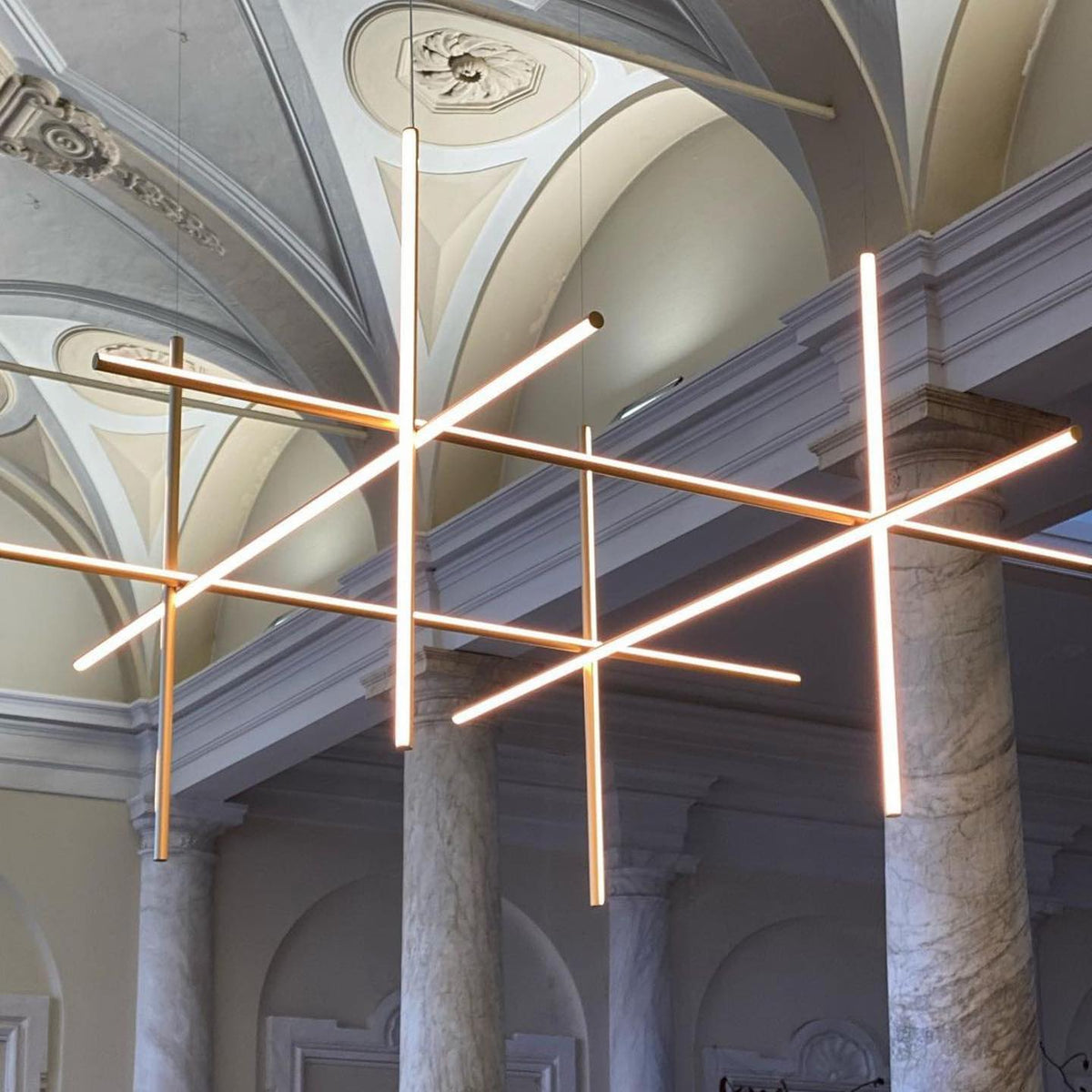 Breeze Modern Minimalist Classic Copper Chandelier