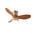 Zanorir Modern Minimalist Natural Wooden Acrylic Ceiling Fan Light