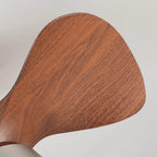 Zanorir Modern Minimalist Natural Wooden Acrylic Ceiling Fan Light