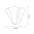 Corala Wall Lamp Fan-Shaped Pastel Glass