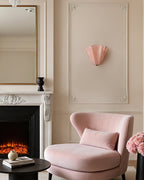 Corala Wall Lamp Fan-Shaped Pastel Glass