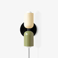 Lustra Wall Lamp Green Black Minimalist Plug-In