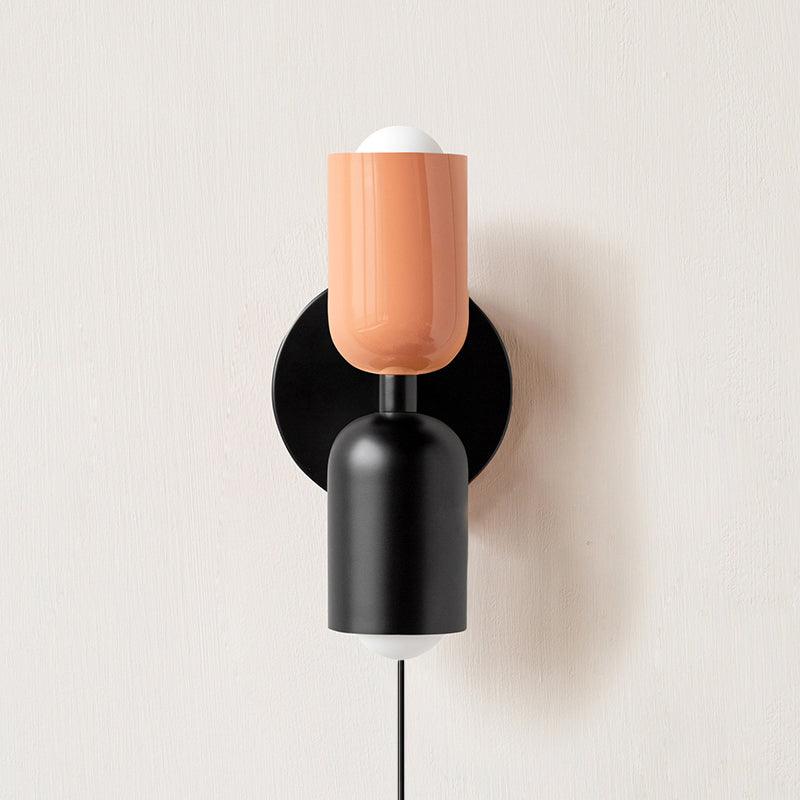 Lustra Wall Lamp Green Black Minimalist Plug-In