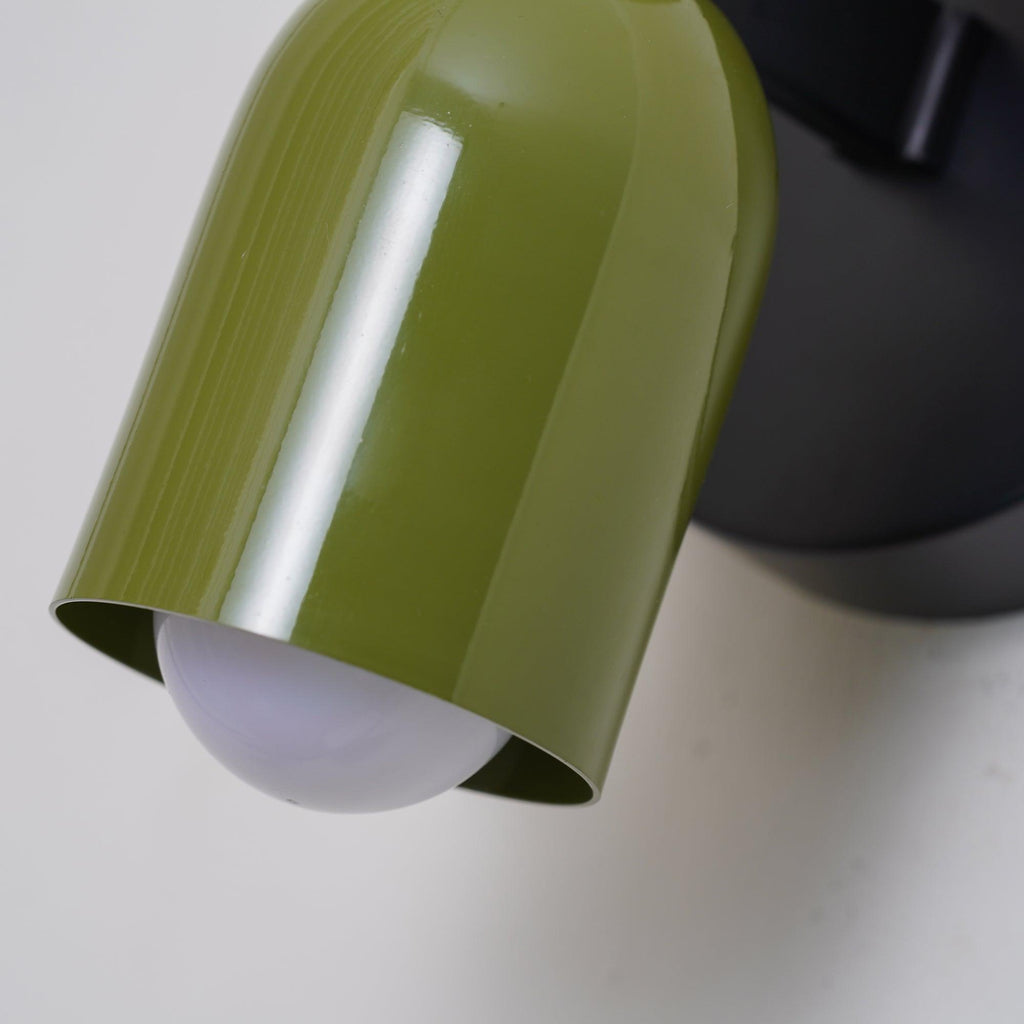 Lustra Wall Lamp Green Black Minimalist Plug-In