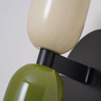 Lustra Wall Lamp Green Black Minimalist Plug-In