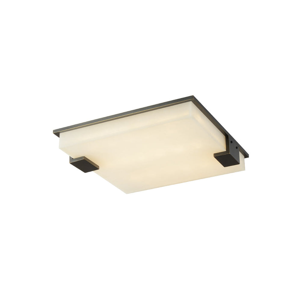 Muse Modern Minimalist Alabaster Flush Mount Ceiling Light