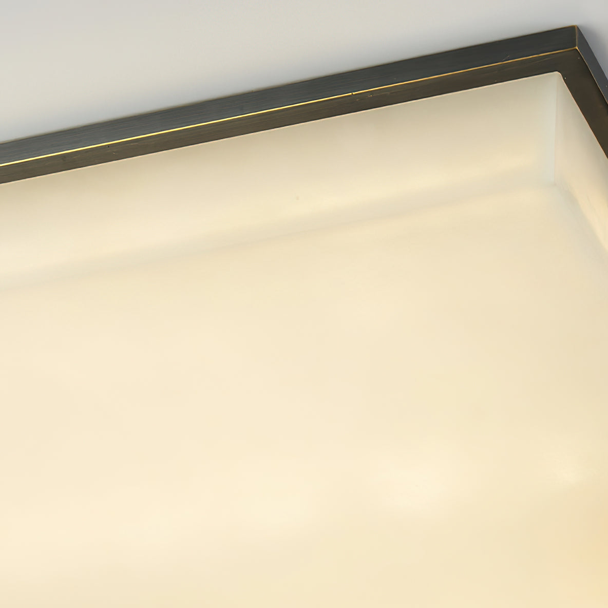 Muse Modern Minimalist Alabaster Flush Mount Ceiling Light
