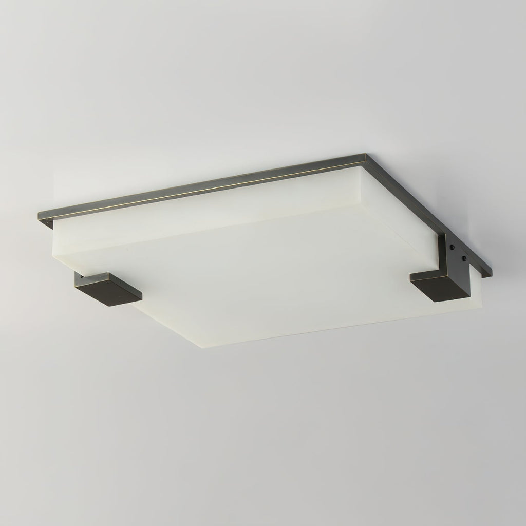 Muse Modern Minimalist Alabaster Flush Mount Ceiling Light
