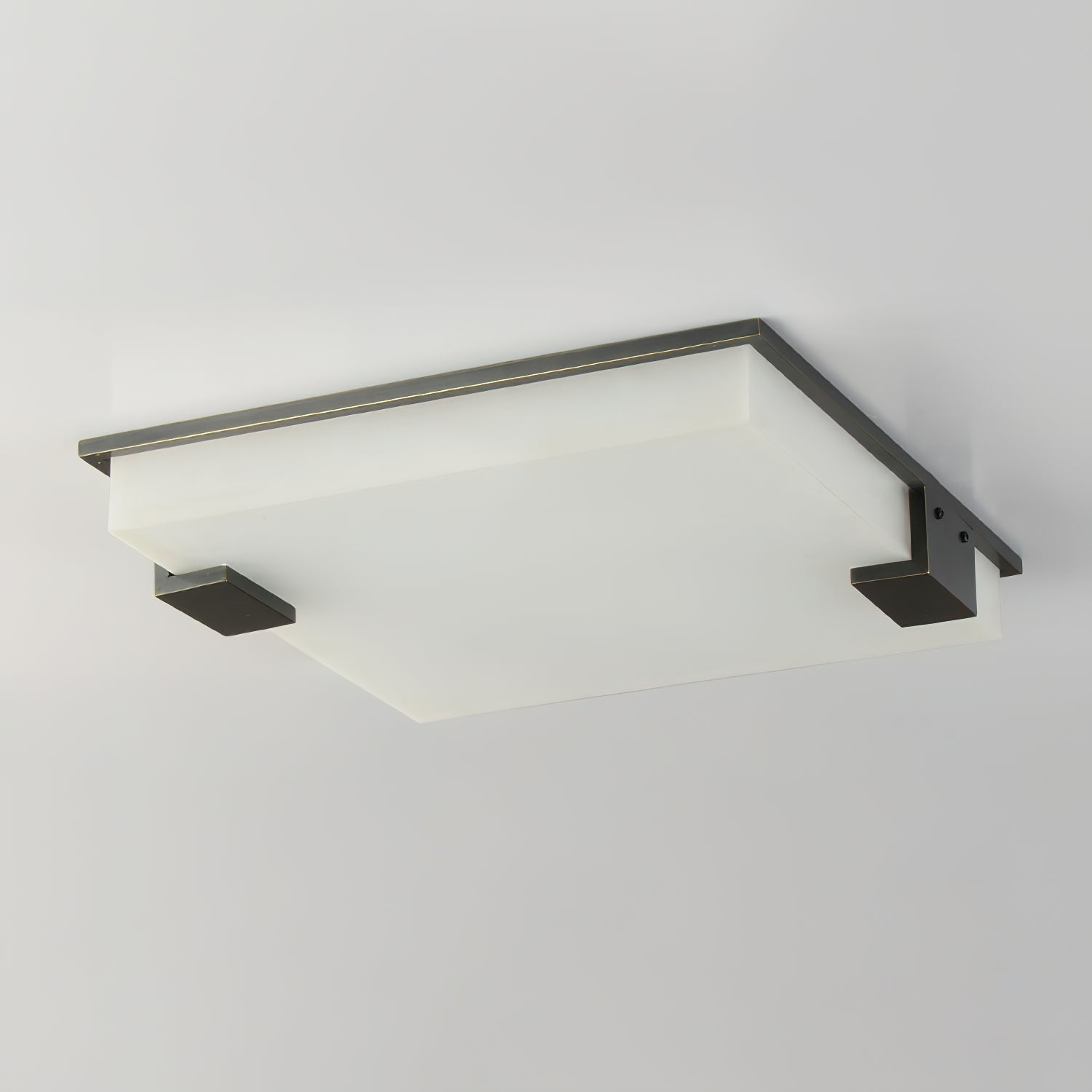 Muse Modern Minimalist Alabaster Flush Mount Ceiling Light