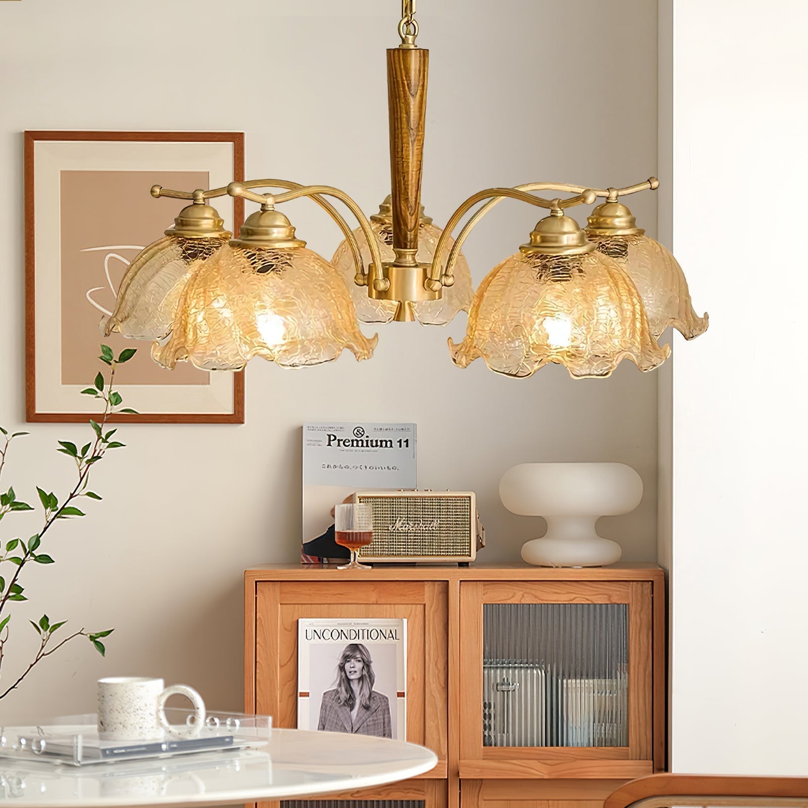 Ogle Individual Creativity Flower Glass Chandelier