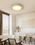 Crater Modern Travertine Ceiling Light