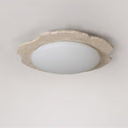 Crater Modern Travertine Ceiling Light