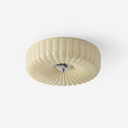 Mivone Cream Glass Flush Mount Ceiling Light