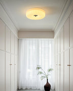 Mivone Cream Glass Flush Mount Ceiling Light
