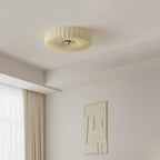 Mivone Cream Glass Flush Mount Ceiling Light