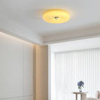 Mivone Cream Glass Flush Mount Ceiling Light
