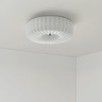 Mivone Cream Glass Flush Mount Ceiling Light
