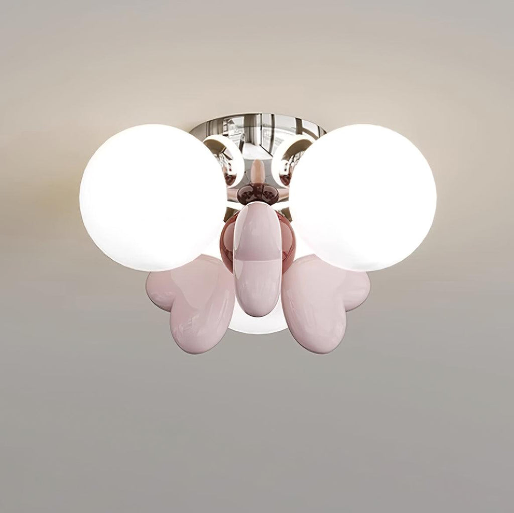 Nica Ceiling Lamp Cream Globe Cluster Modern Bedroom