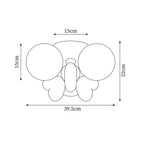 Nica Ceiling Lamp Cream Globe Cluster Modern Bedroom