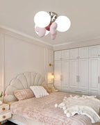 Nica Ceiling Lamp Cream Globe Cluster Modern Bedroom