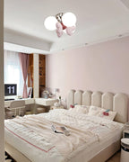 Nica Ceiling Lamp Cream Globe Cluster Modern Bedroom