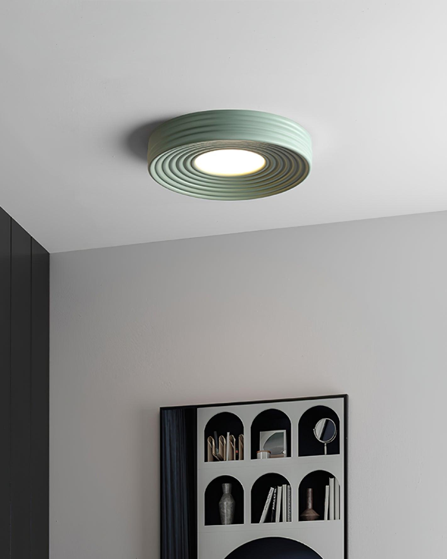 Ceiling Light Ribbed Acrylic Canopy Textured Fixture
