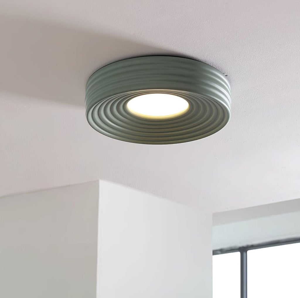 Ceiling Light Ribbed Acrylic Canopy Textured Fixture