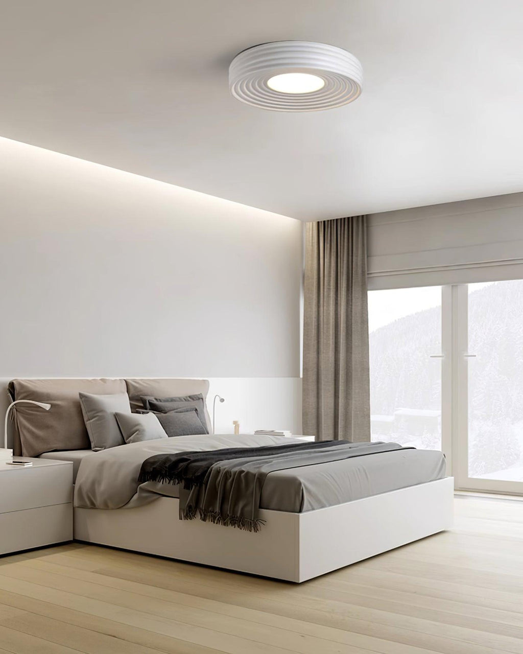Ceiling Light Ribbed Acrylic Canopy Textured Fixture